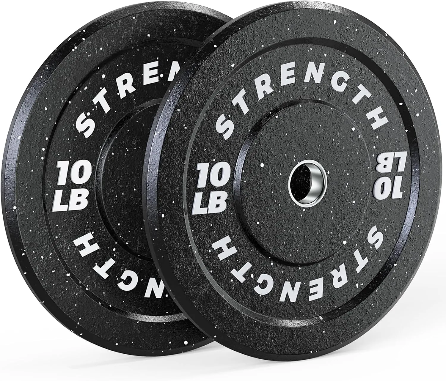 GIKPAL Olympic Bumper Plates Set - 100% Rubber Weight Plates for 2 Inch Barbell Weights - Barbell Plates for Home Gym Free Weights Strength Training, Crushproof & Noise Reduction