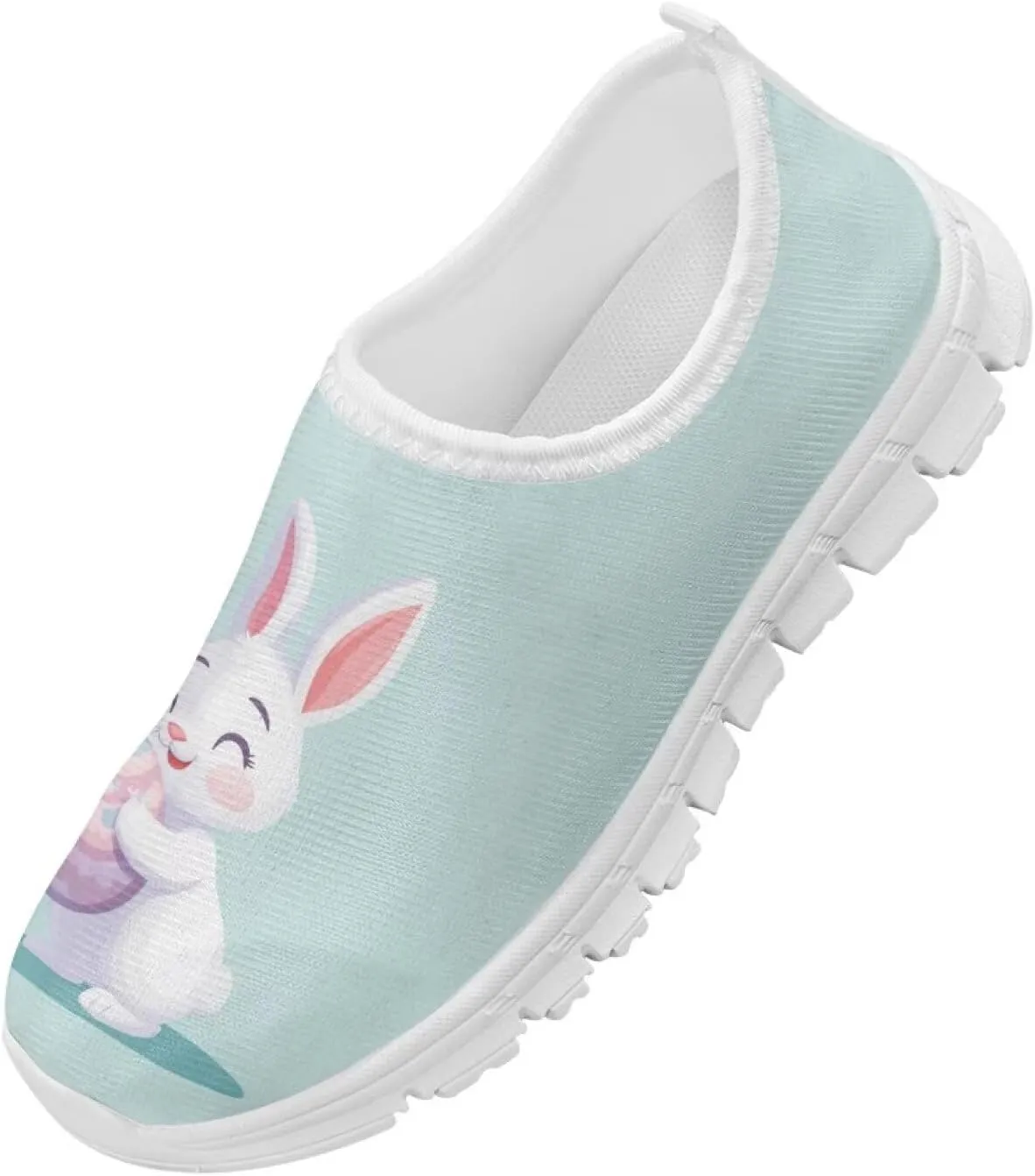 Girls Easter Shoes Kids Slip On Sneakers Cute Running Athlitic Shoes