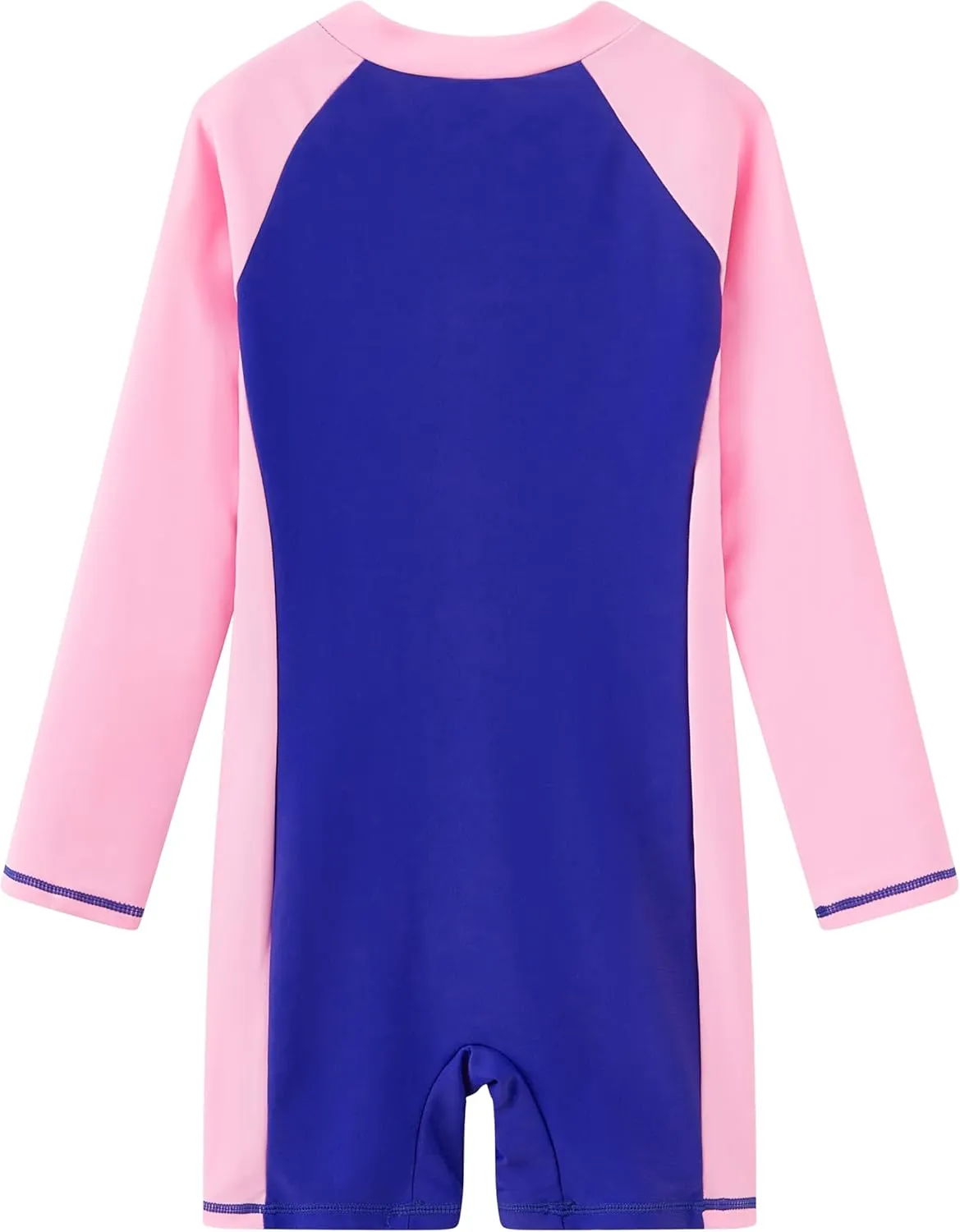 Girls Long Sleeve Rash Guard Swimsuits Zipper Bathing Suits