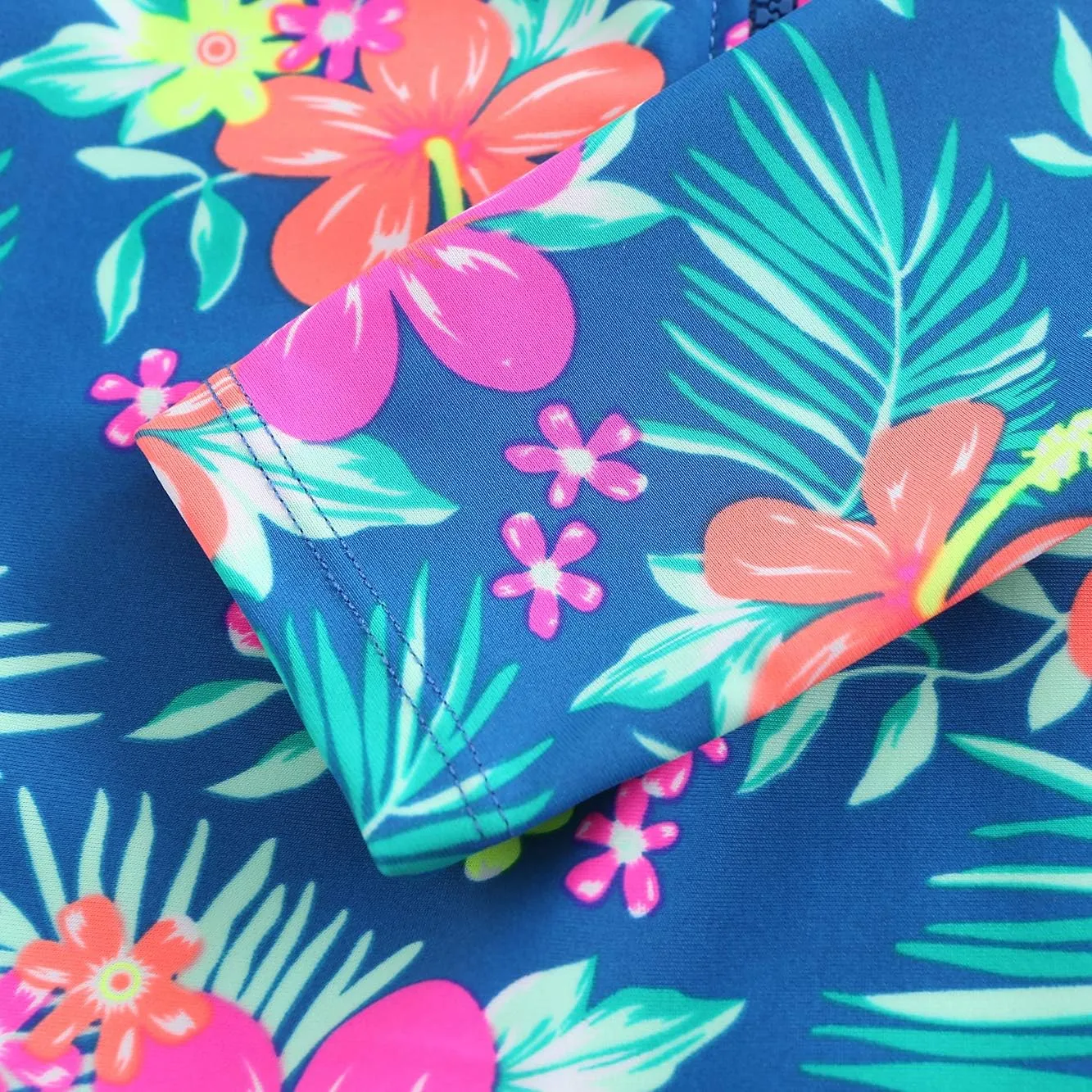 Girls One Piece Swimsuits Hawaiian Ruffle Swimwear Beach Bathing Suit