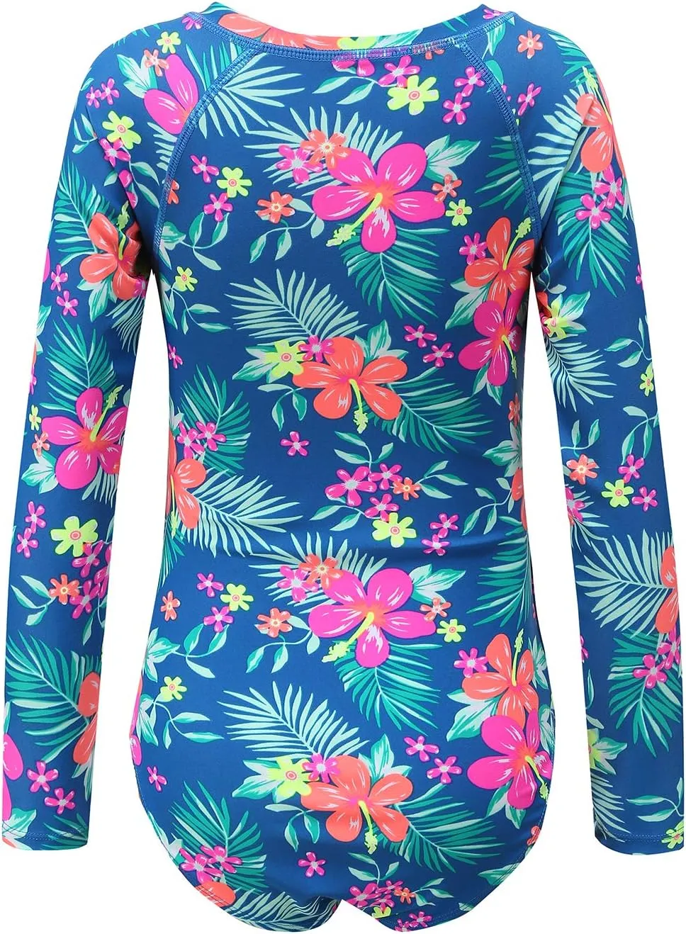 Girls One Piece Swimsuits Hawaiian Ruffle Swimwear Beach Bathing Suit