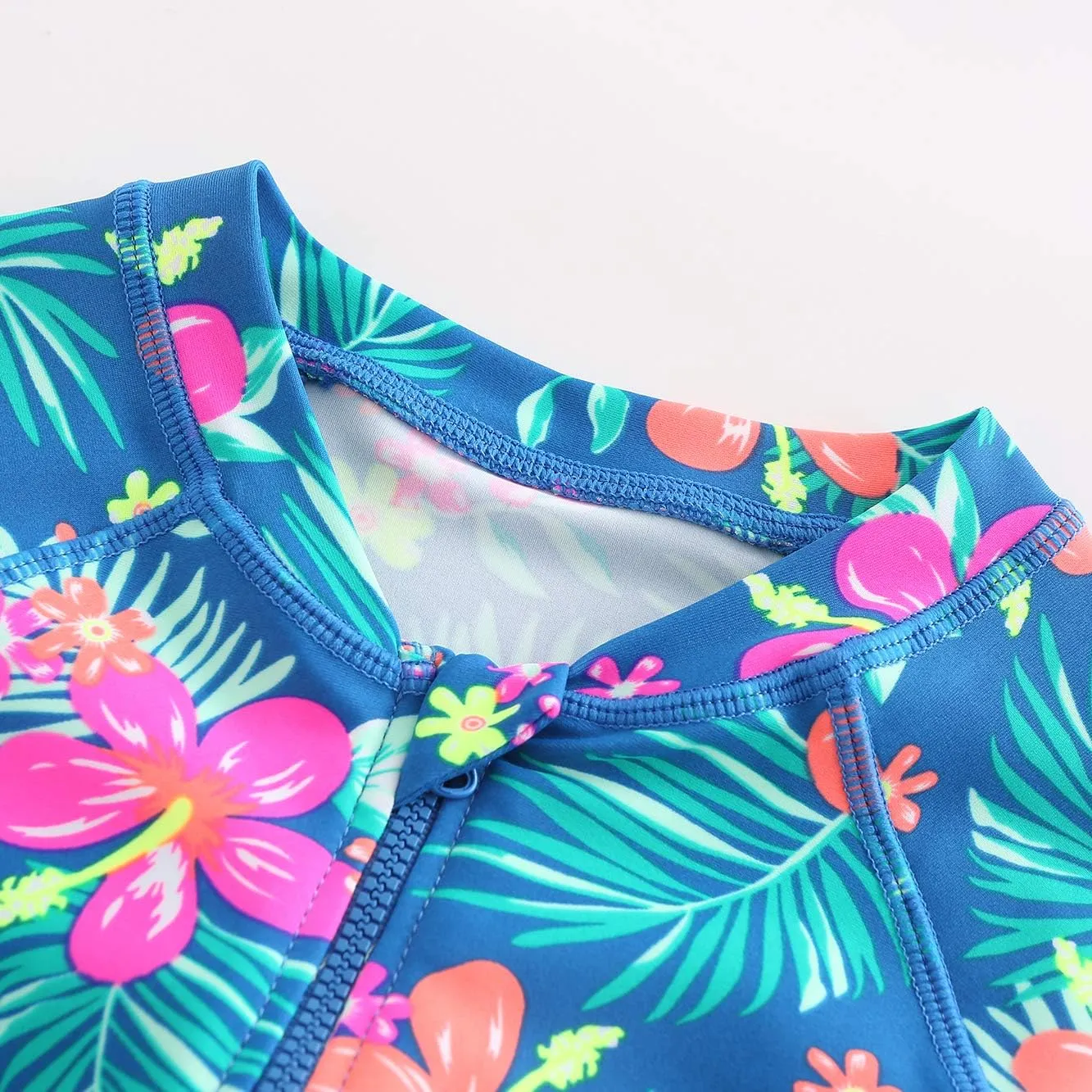 Girls One Piece Swimsuits Hawaiian Ruffle Swimwear Beach Bathing Suit
