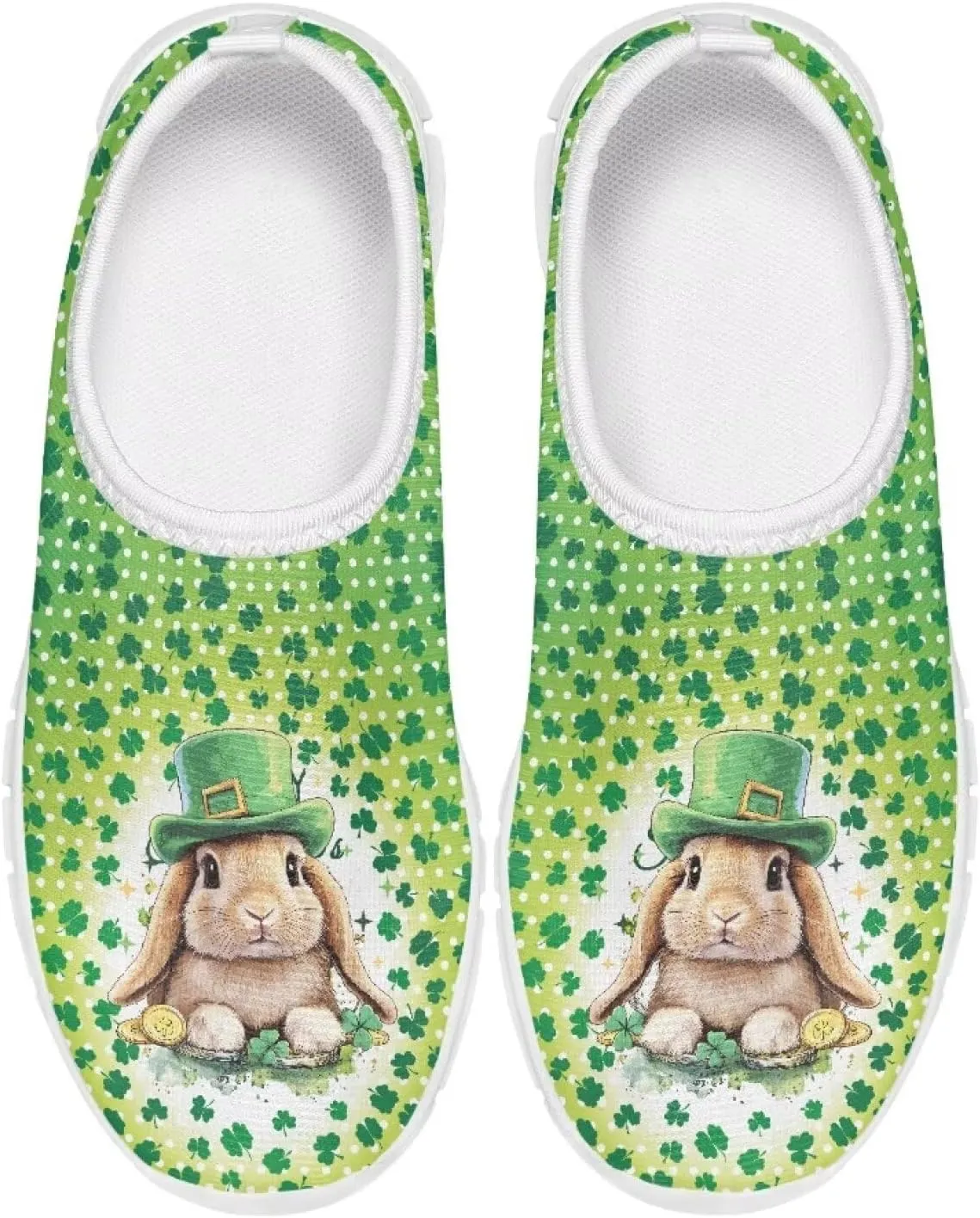 Girls Slip On Sneakers St Patrick's Day Costume Kids Tennis Gym Shoes