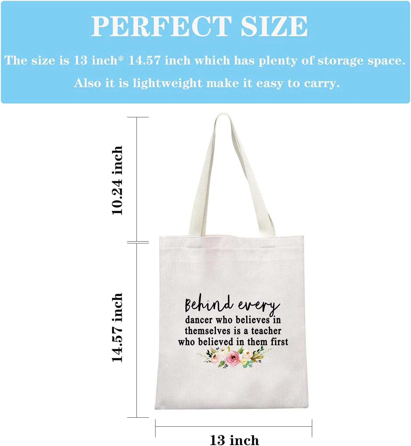 GJTIM Dance Teacher Appreciation Gift Dance Teacher Retirement Gift Dance Teacher Makeup Bag