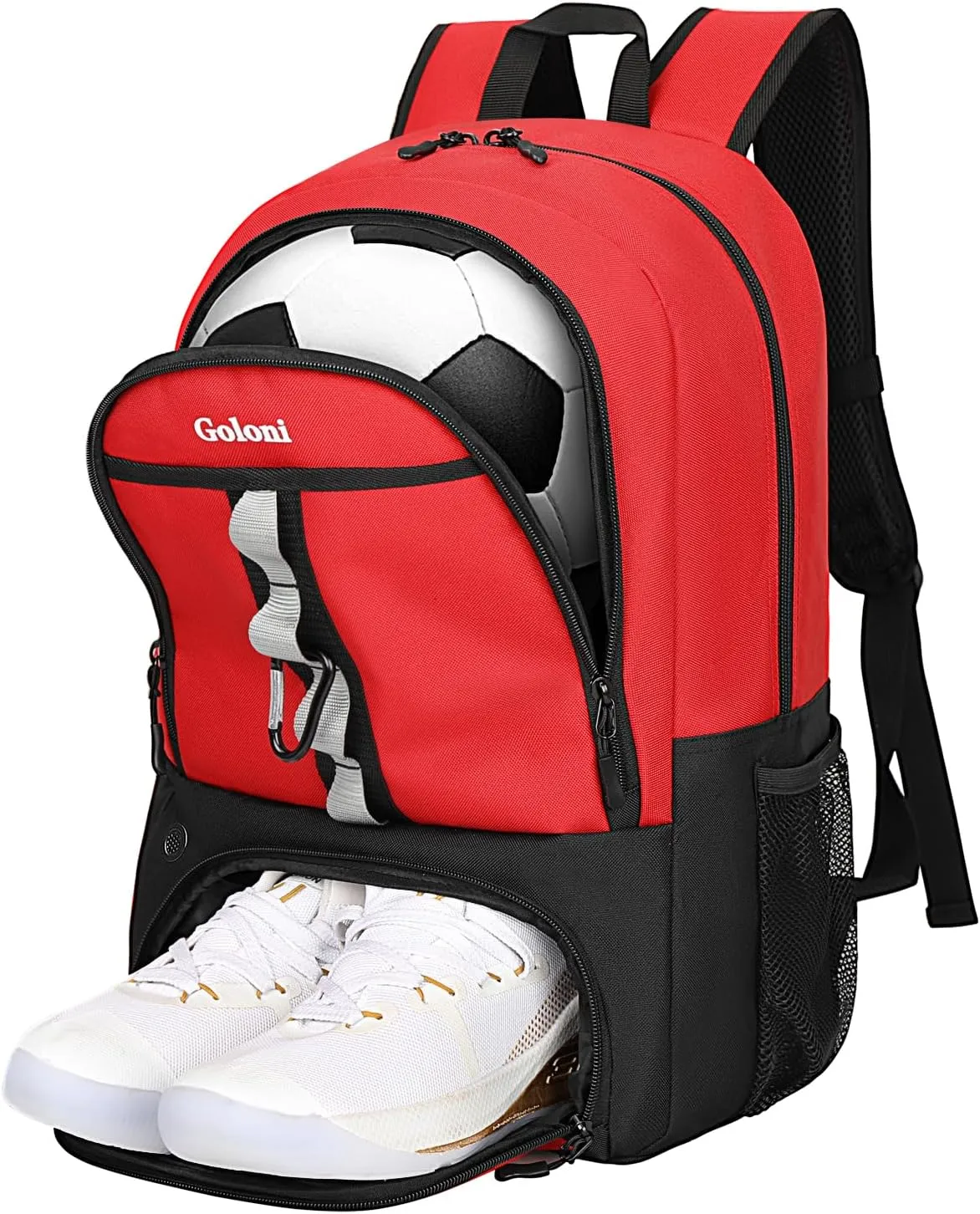 Goloni Youth Soccer Bag,Basketball Bag with Ball Compartment & Shoe Compartment,Backpack for Football Volleyball Basketball