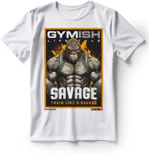 Gorilla Savage Workout Gym T-Shirt for Men with Air Freshener Gift Set