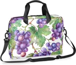 Grape Laptop Sleeve Case 14 15 15.6 inch, Grape Laptop Briefcase Shoulder Bag Waterproof Travel Computer Cover Carrying Bags