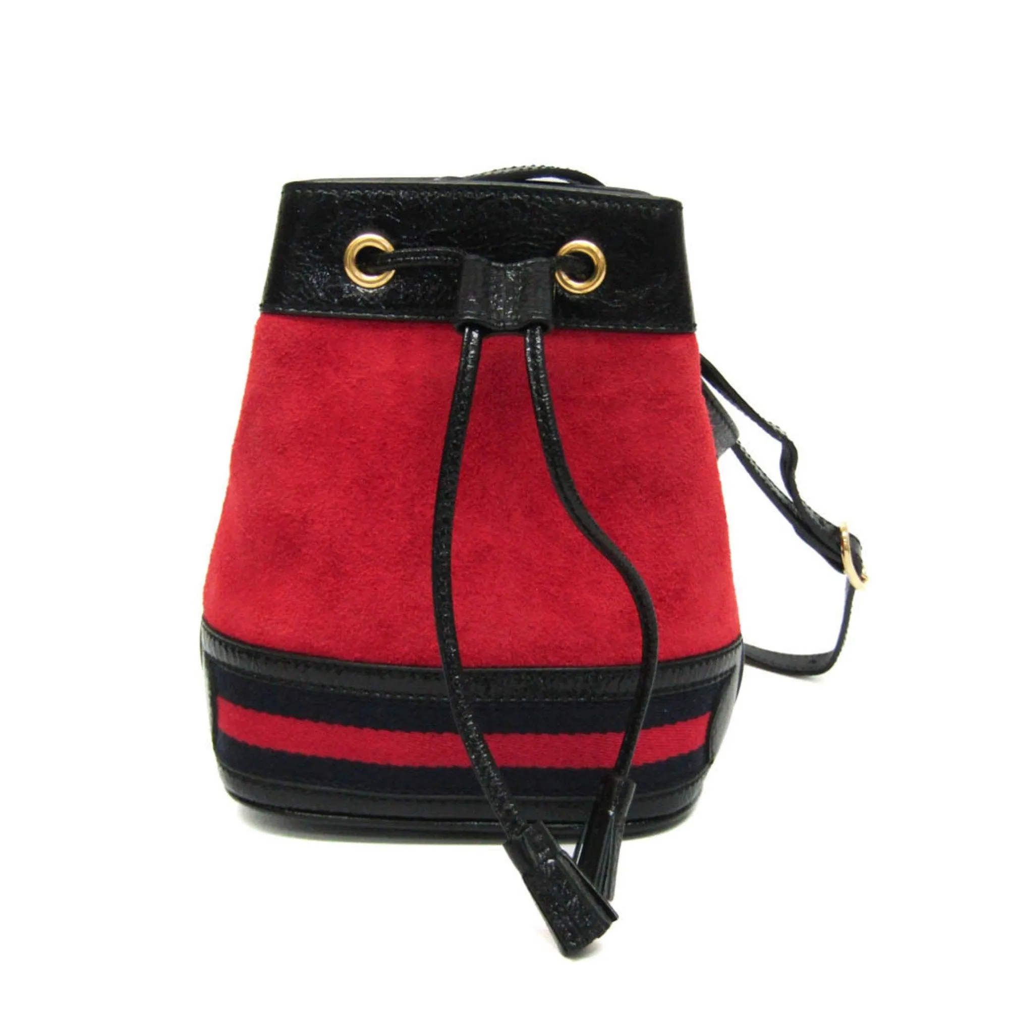 Gucci Drawstring Red Suede Bag