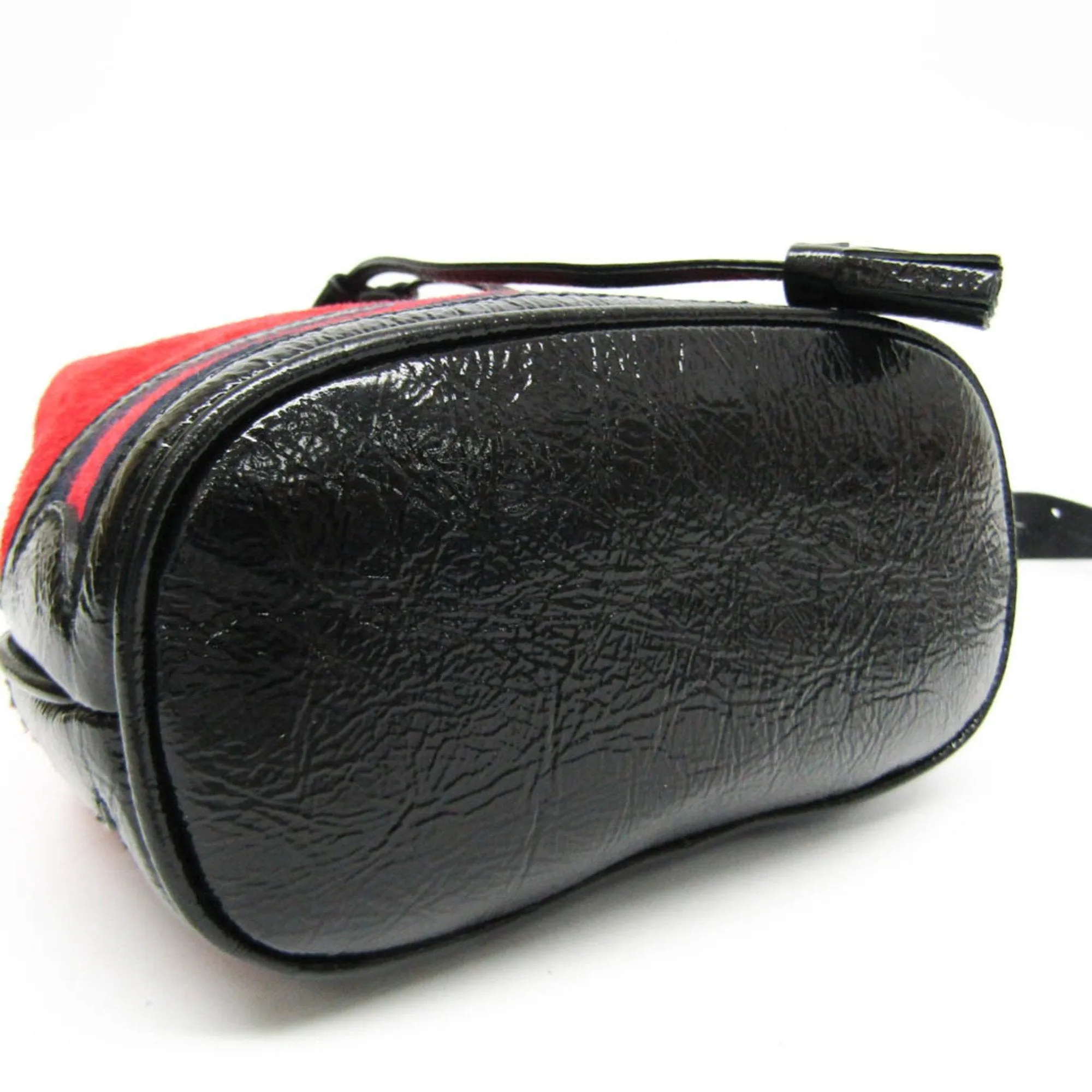 Gucci Drawstring Red Suede Bag
