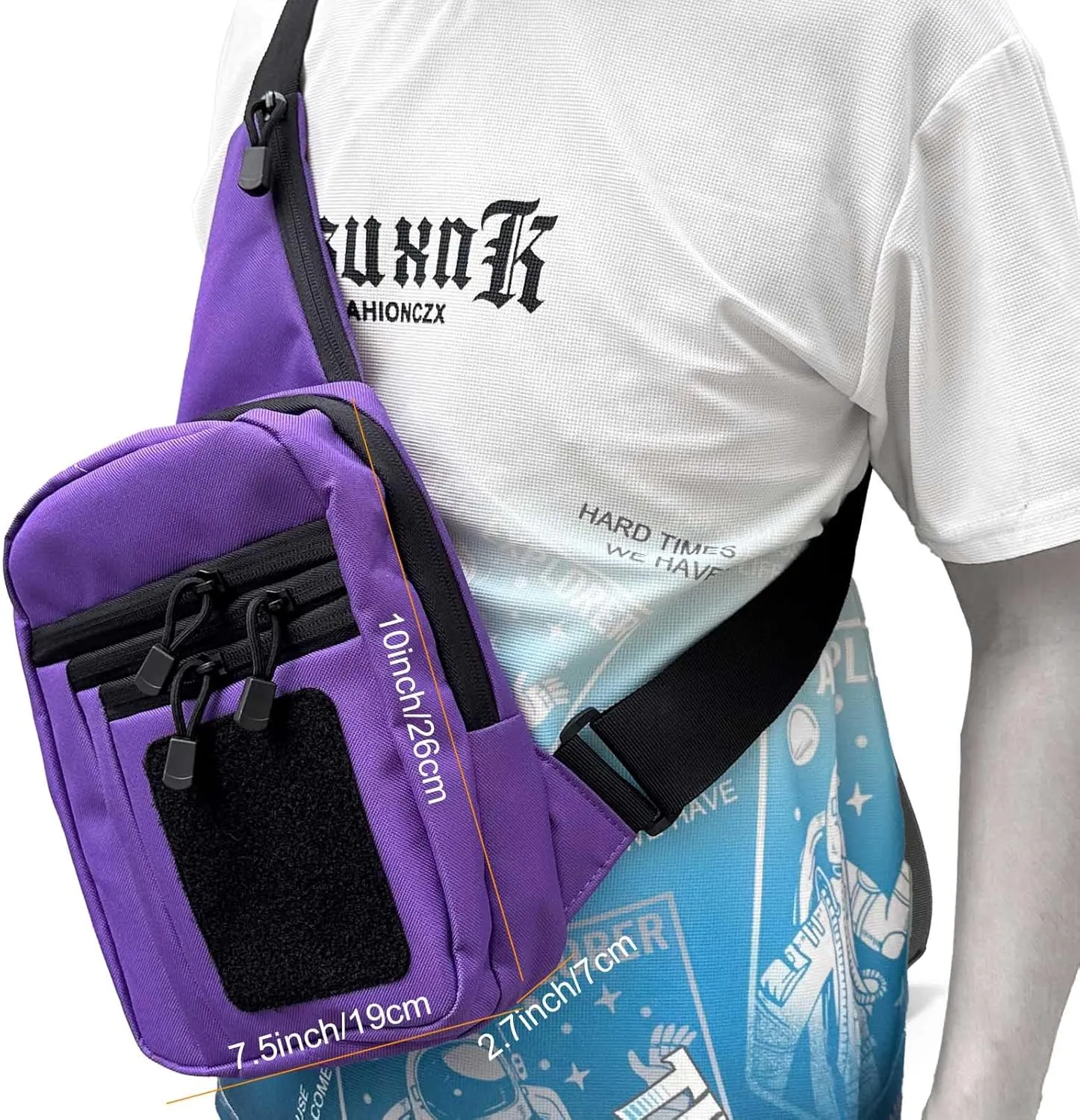 Gun Bag for Handguns, Tactical Sling Bag for Men CCW Shoulder Crossbody Bag Chest Pack Range Bags with Holster