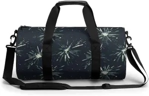Gym Bag 17in for Men Women, Waterproof Foldable Sports Organizer, Durable Workout Travel Duffle Bag, Color Burst Spray-20