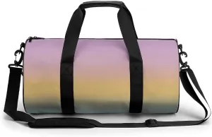 Gym Bag 17in for Men Women, Waterproof Foldable Sports Organizer, Durable Workout Travel Duffle Bag, Soft Horizon Fade-957