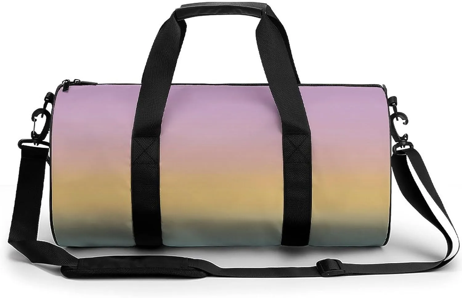 Gym Bag 17in for Men Women, Waterproof Foldable Sports Organizer, Durable Workout Travel Duffle Bag, Soft Horizon Fade-957