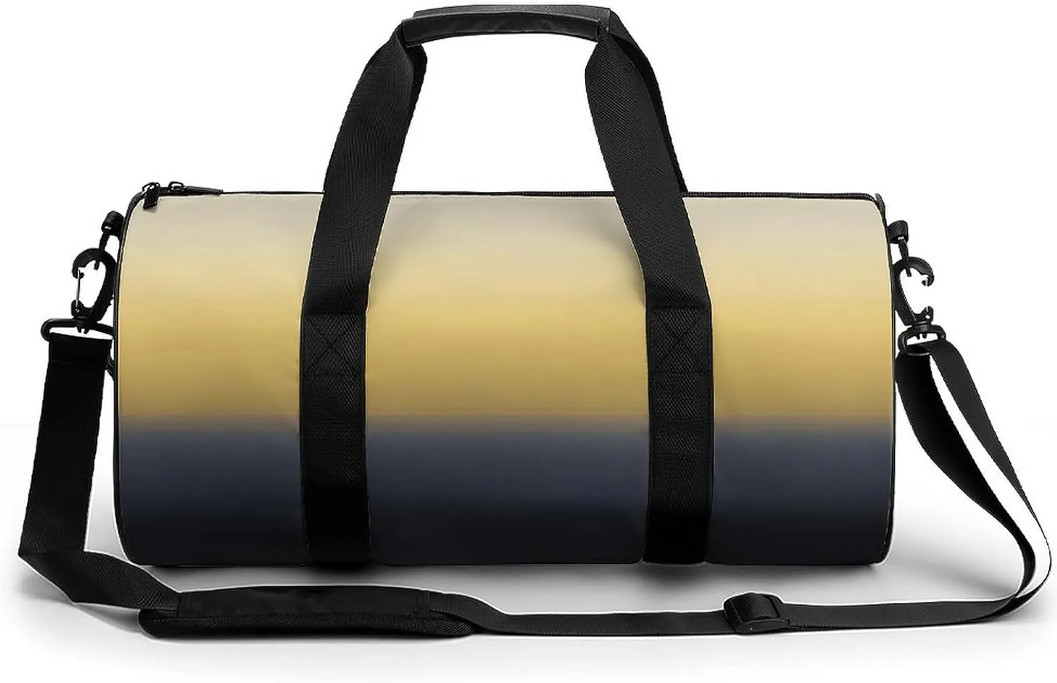 Gym Bag 17in for Men Women, Waterproof Foldable Sports Organizer, Durable Workout Travel Duffle Bag, Twilight Horizon Gradient-1341