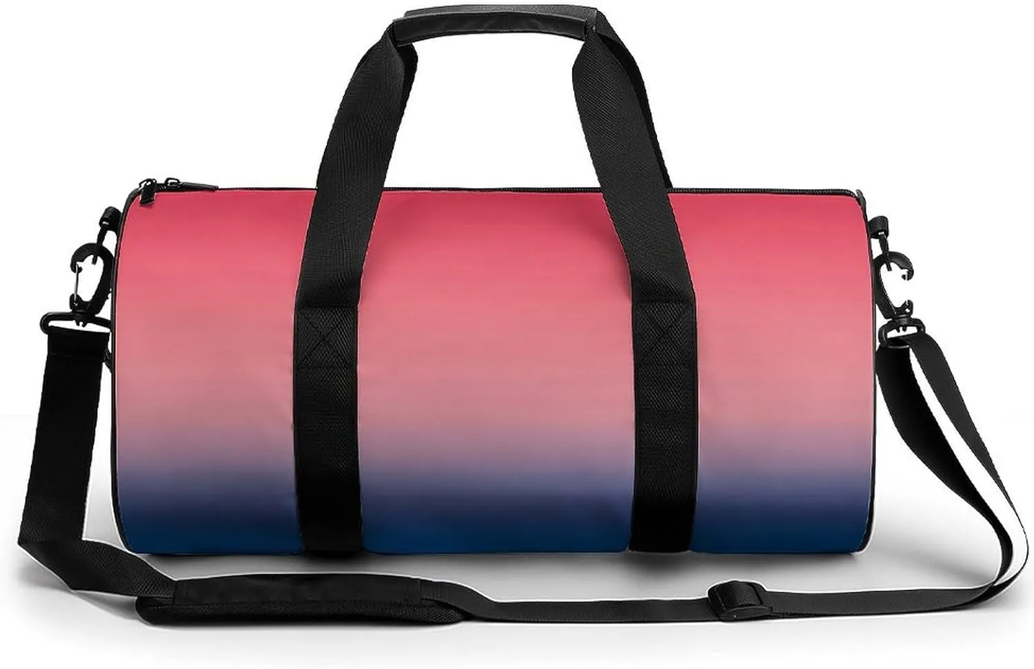 Gym Bag 17in for Men Women, Waterproof Foldable Sports Organizer, Durable Workout Travel Duffle Bag, Twilight Horizon Gradient-1350