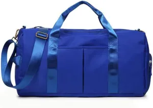 Gym Bag Wet and Dry Sport Bags with Shoe Compartment Travel Bag Waterproof Cute Gym Bag for Women and Men Training Tote Yoga Bag(Blue)