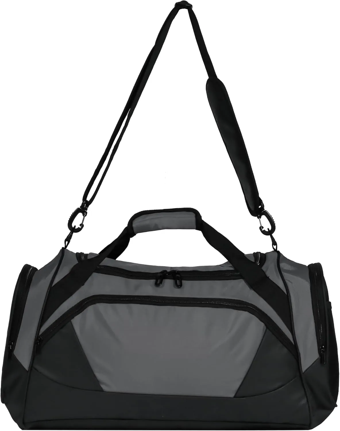 Gym Bag with Shoe Compartment for Men and Women -Durable, Water-Resistant Sports Duffel for Fitness, Travel, and More (Gray)