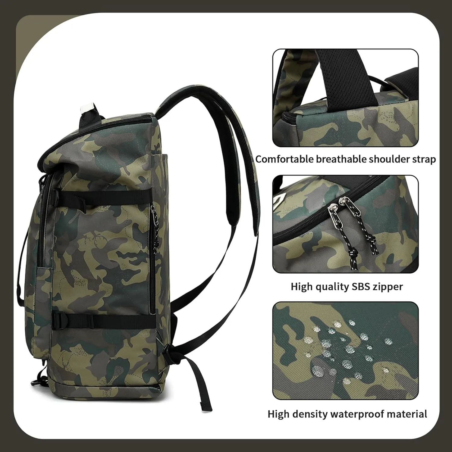 gym duffel bag backpack wrestling bag with shoe compartment 4 kinds of back method waterproof sports walking laptop