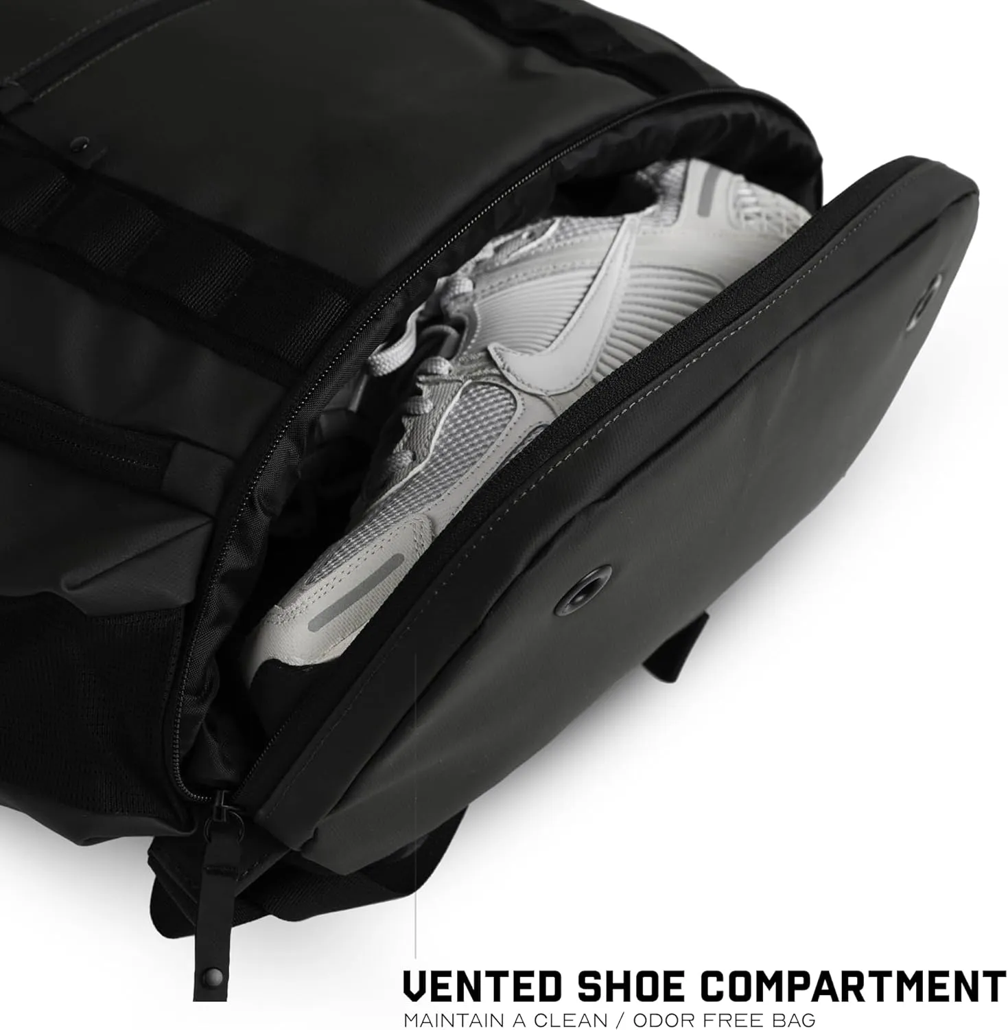 Gymreapers Gravestone 21L Backpack Travel Gym Bag Water-Resistant Lightweight Laptop Sleeve Carry On Luggage for Men & Women (Gunmetal)