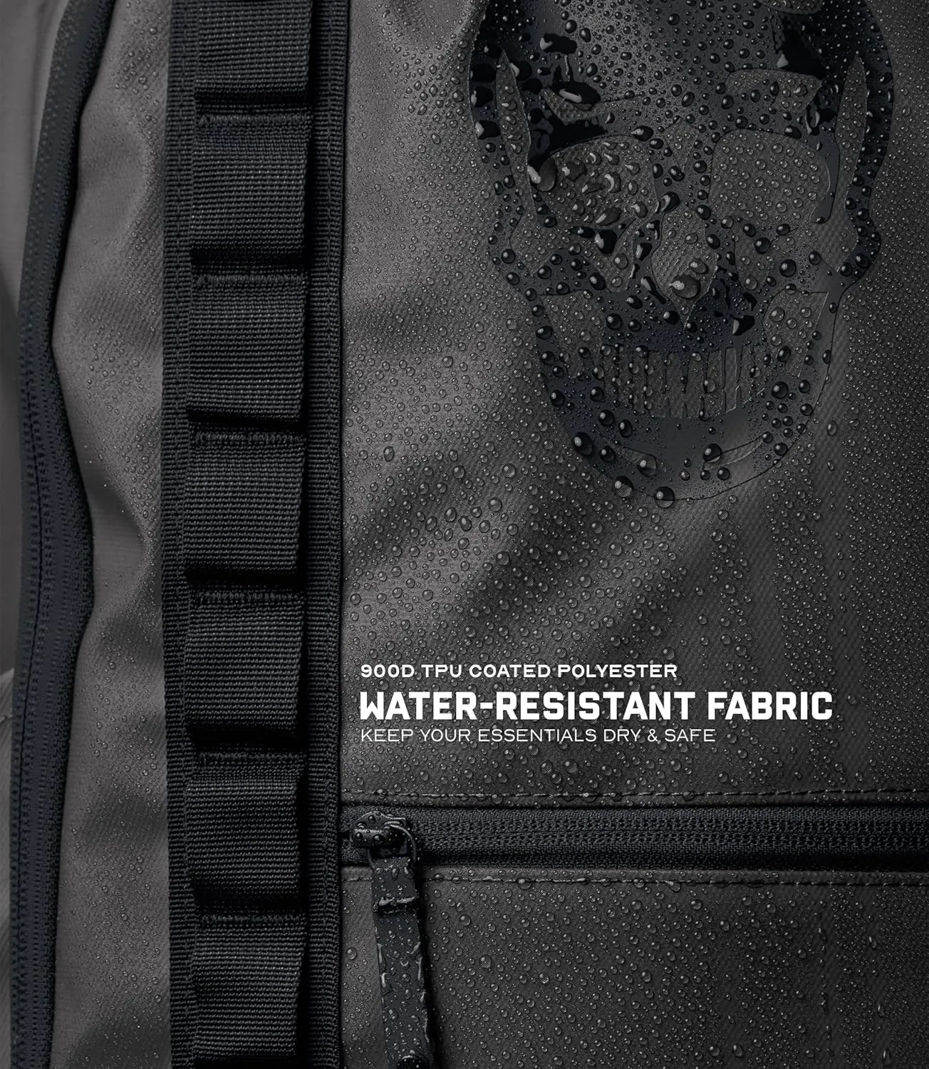 Gymreapers Gravestone 21L Backpack Travel Gym Bag Water-Resistant Lightweight Laptop Sleeve Carry On Luggage for Men & Women (Gunmetal)