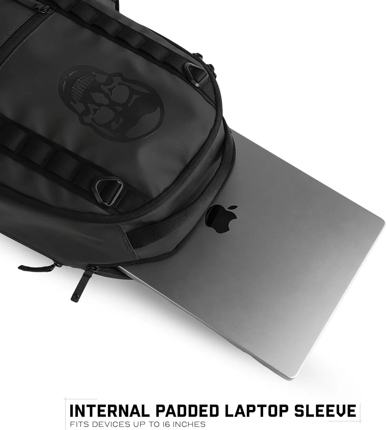 Gymreapers Gravestone 21L Backpack Travel Gym Bag Water-Resistant Lightweight Laptop Sleeve Carry On Luggage for Men & Women (Gunmetal)