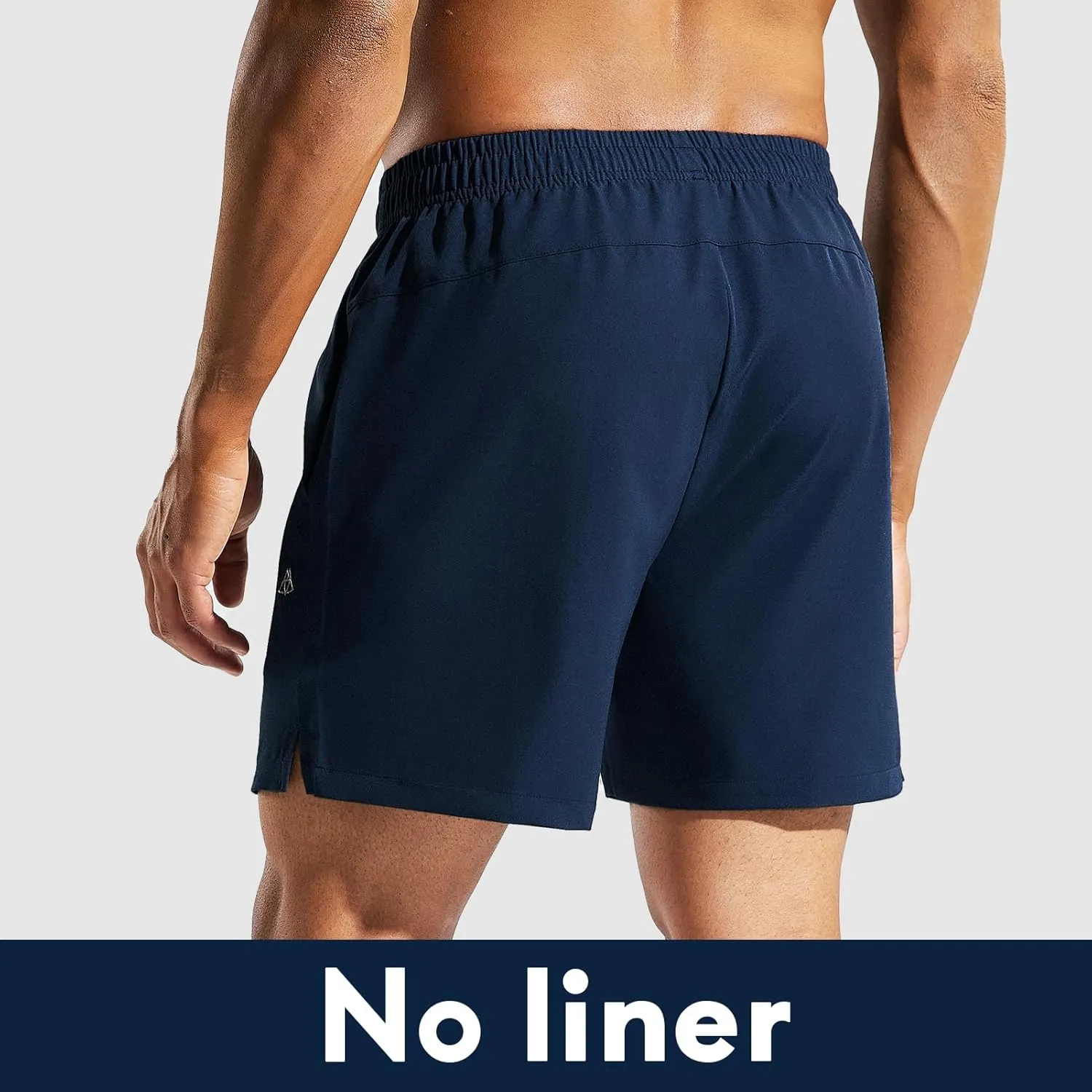Haimont Men's Athletic Running Shorts 5 Inches for Gym Sports Active Workout with Pockets, Quick Dry, Water Resistant