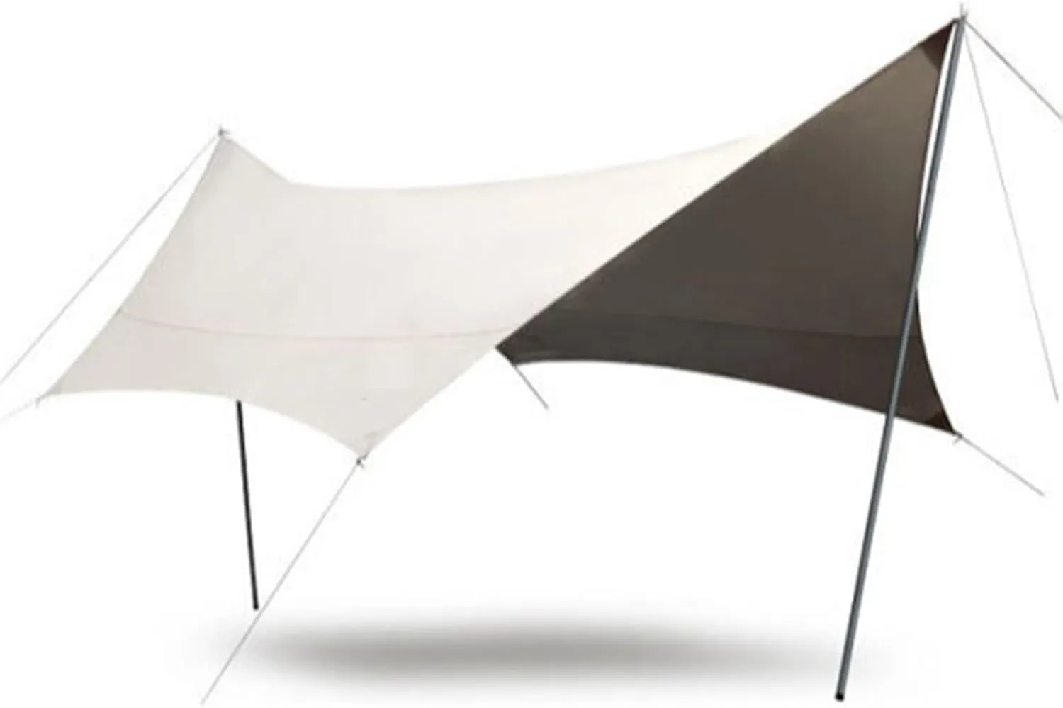 Hammock Rain Fly, Camping Tarp Set, Camping Tarp with Poles, Silver Glue Butterfly Tent Outdoor, Waterproof Tent Tarp, Sun and Rain Canopy for Picnic,Beach, Outdoor Activities(Vinyl)