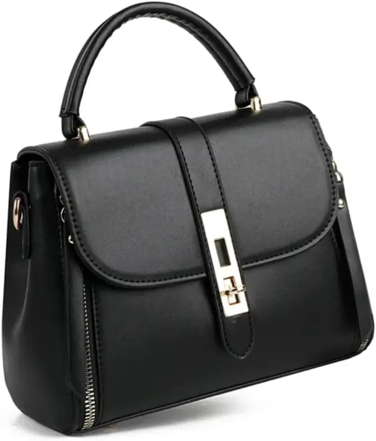 Hand & Crossbody Bag with Twist Lock.