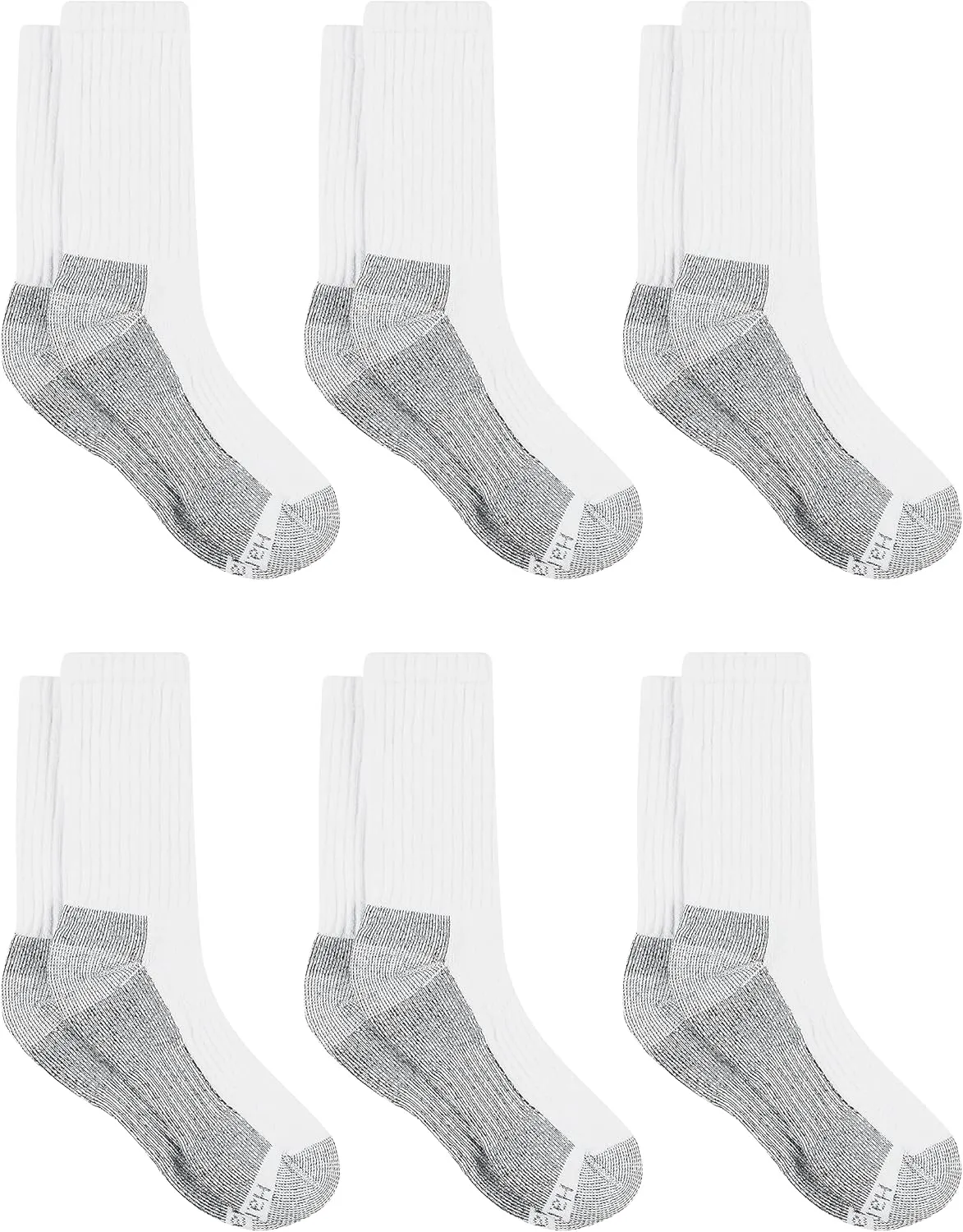 Hanes Men's Work Socks, 6-Pack