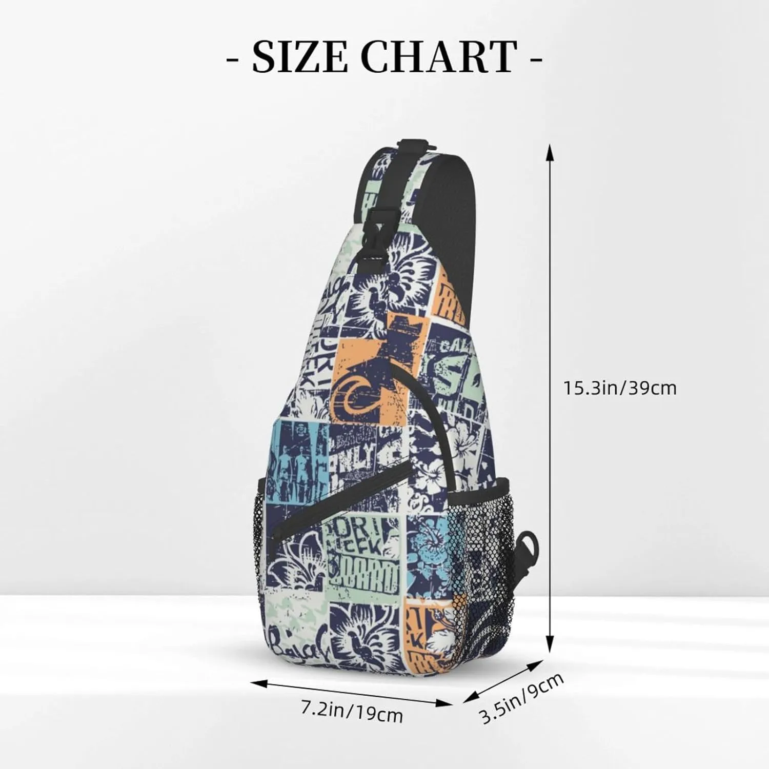 Hawaii Crossbody Bag Beach Shoulder Bag Backpack Hawaiian Sling Bag Chest Casual Daypack Bag for Hawaii