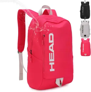 HEAD Waterproof Gym Backpack for Women & Men, Compact Sport Backpack for Gym/Fitness/Work/Daily, College Laptop Bag for 15.6 inch Notebook