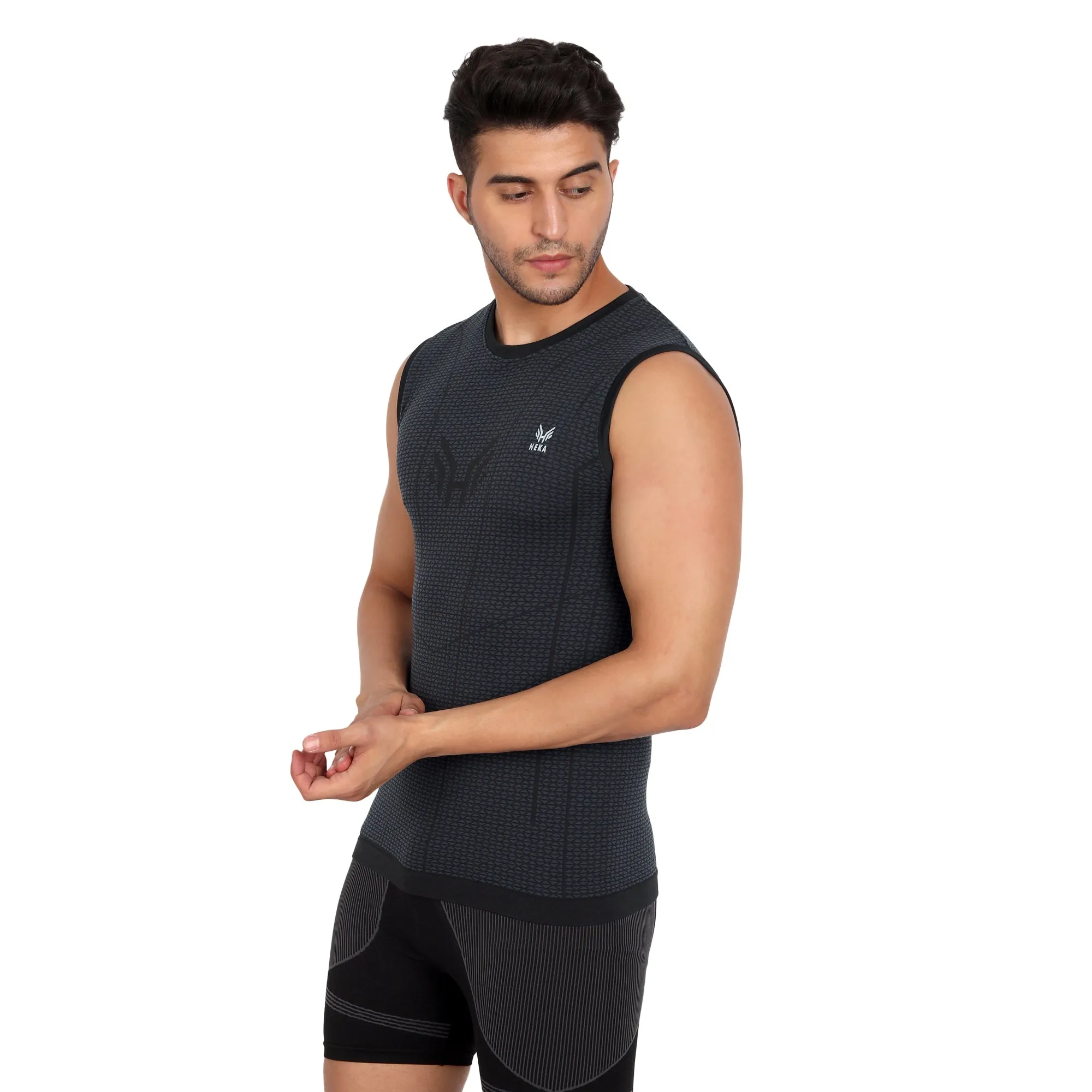 Heka Vest Mois-Tech Sweat Wicking & Dries Quick Training Vest - Black