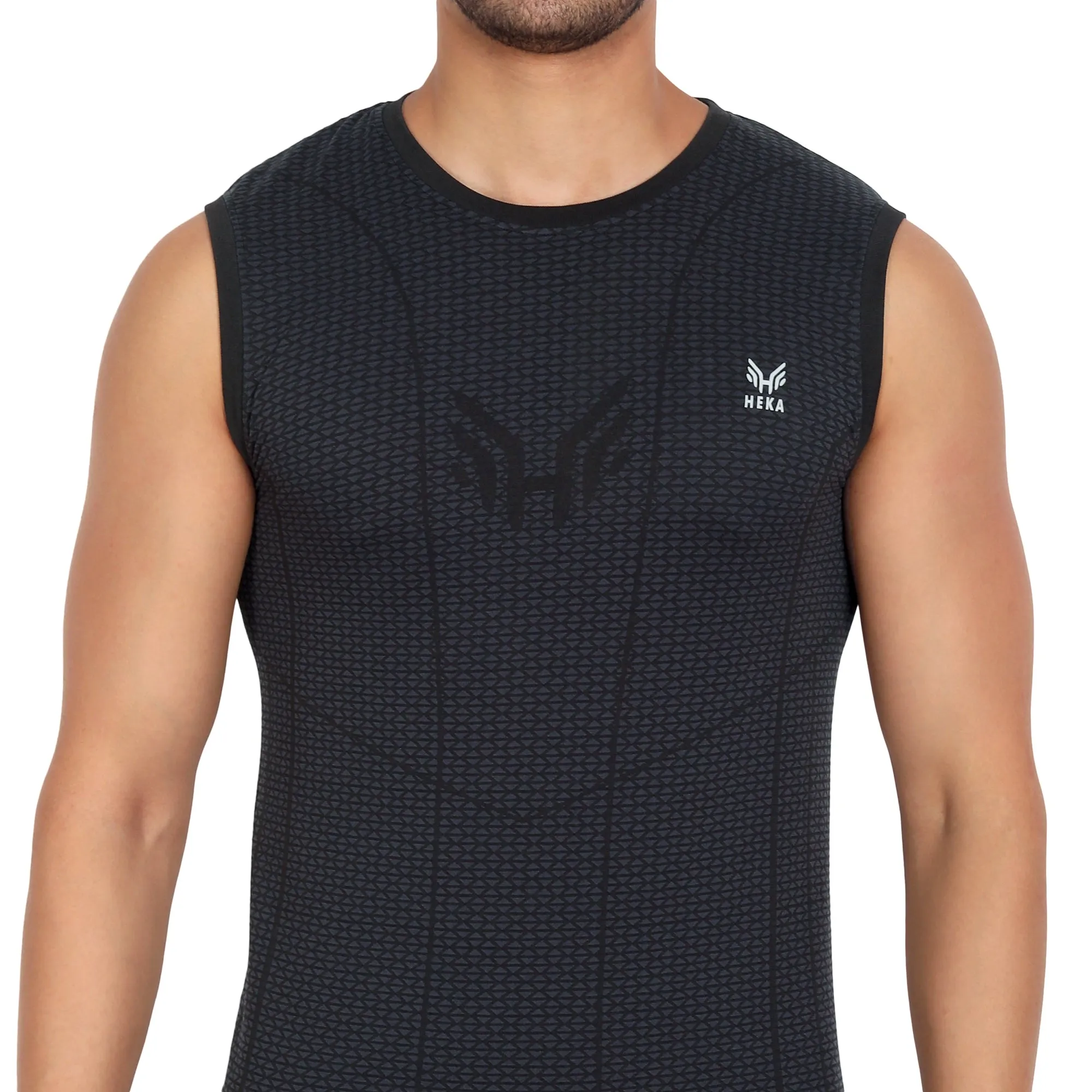 Heka Vest Mois-Tech Sweat Wicking & Dries Quick Training Vest - Black