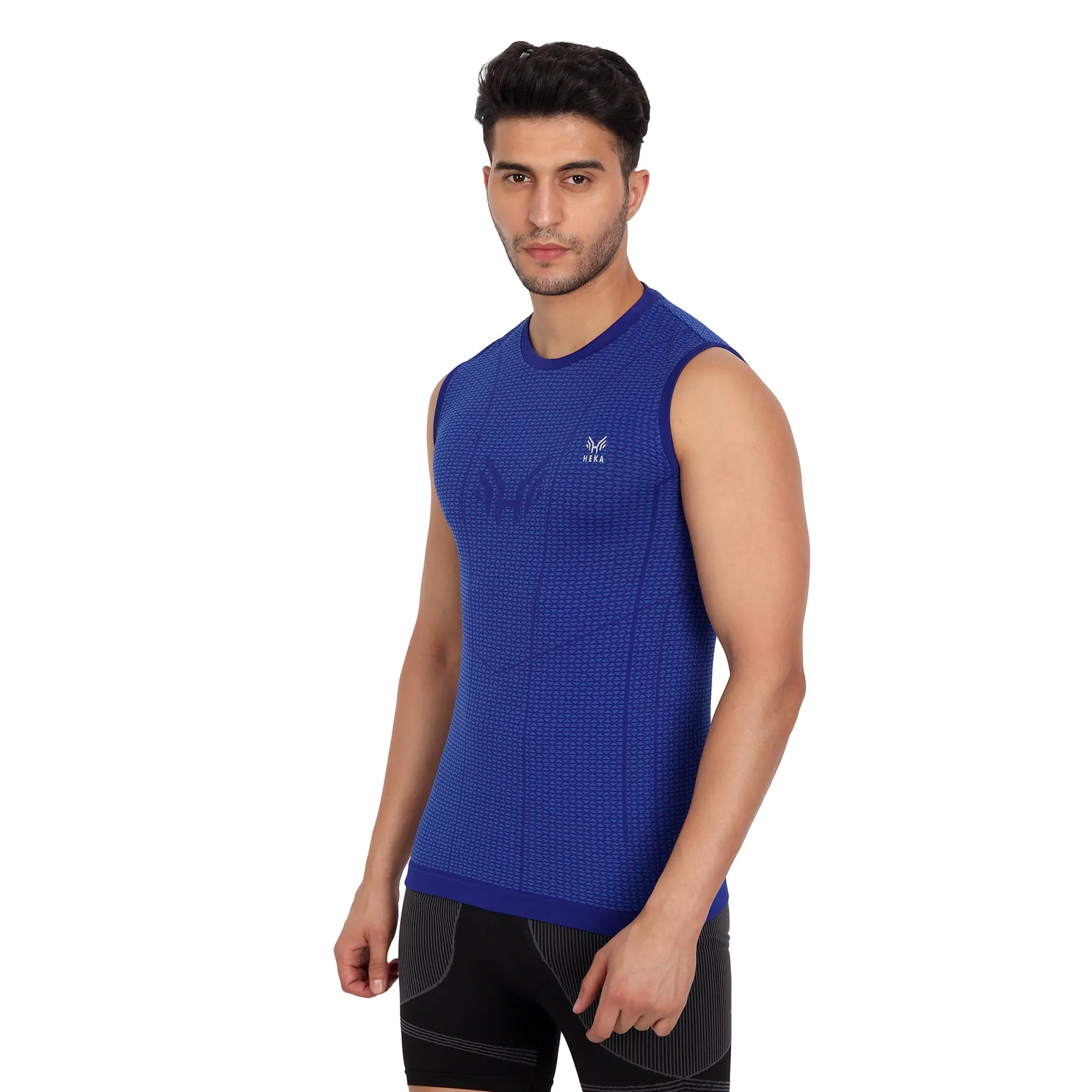 Heka Vest Mois Tech Sweat-Wicking & Dries Quick Training Vest - Midnight Blue