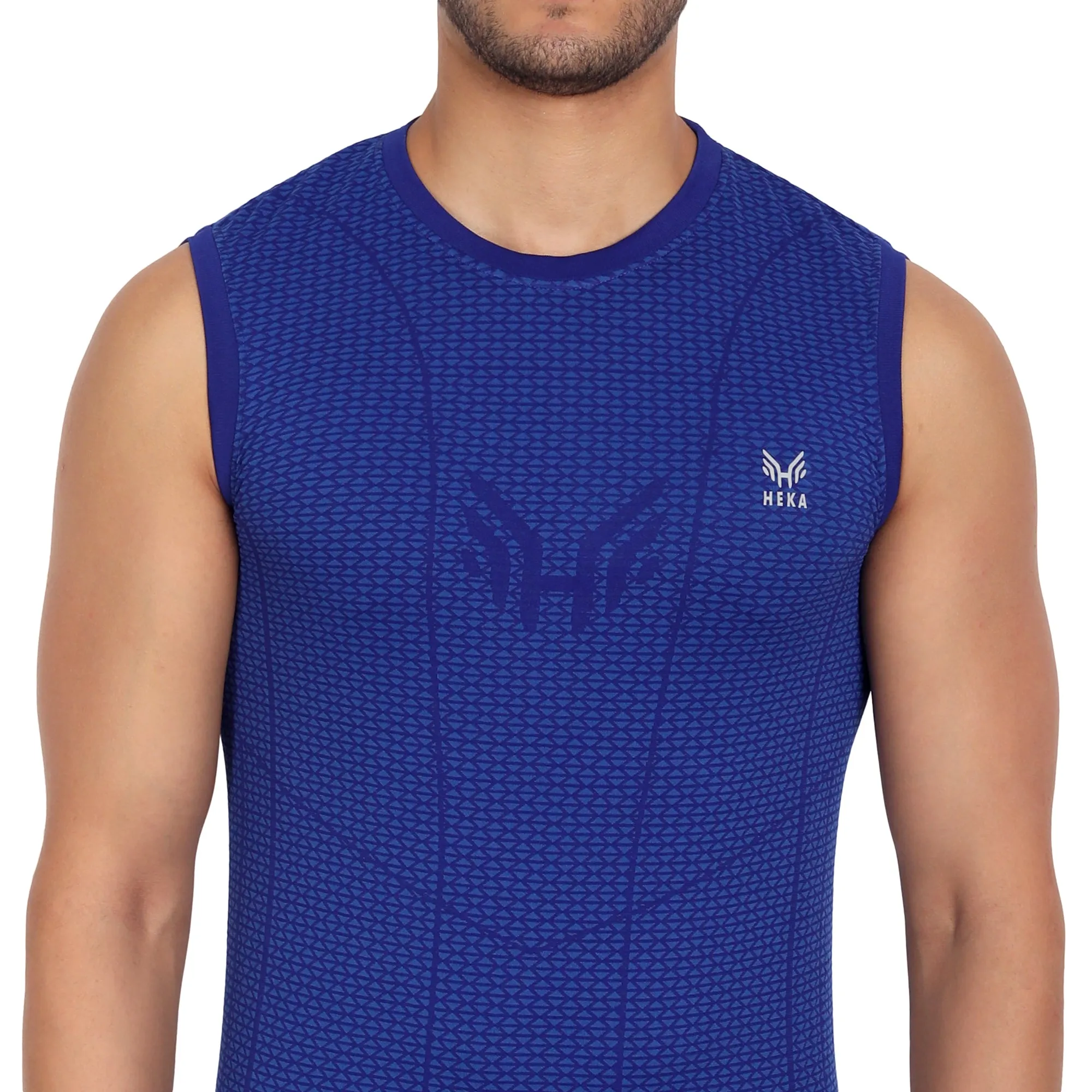 Heka Vest Mois Tech Sweat-Wicking & Dries Quick Training Vest - Midnight Blue