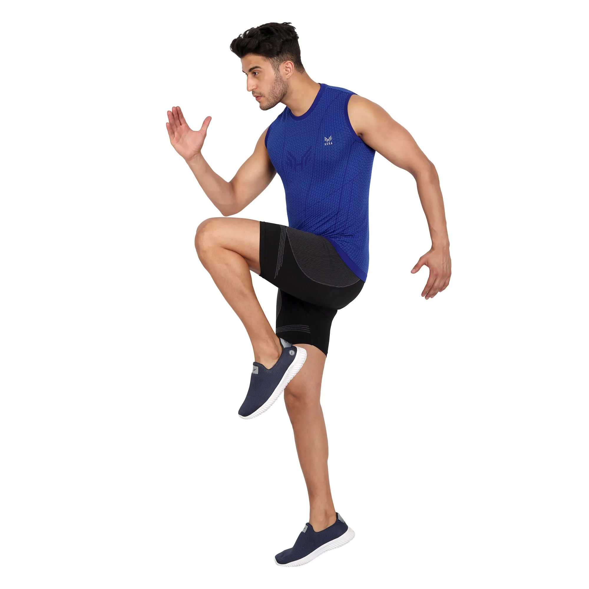 Heka Vest Mois Tech Sweat-Wicking & Dries Quick Training Vest - Midnight Blue