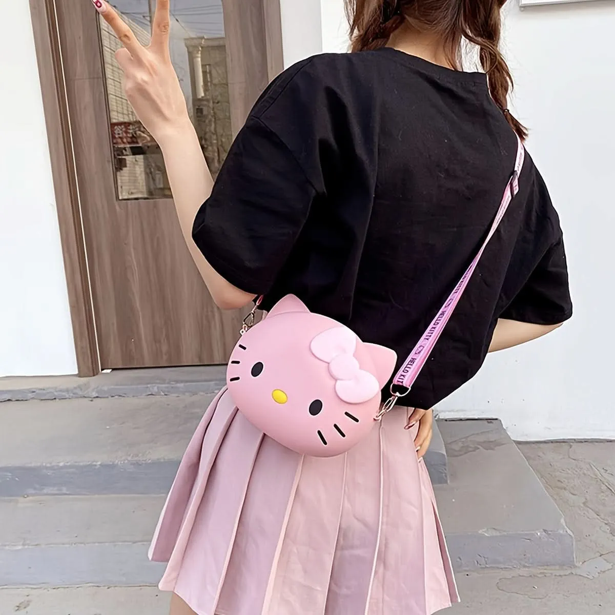 Hello Kitty Crossbody Bag for Girls - Lightweight