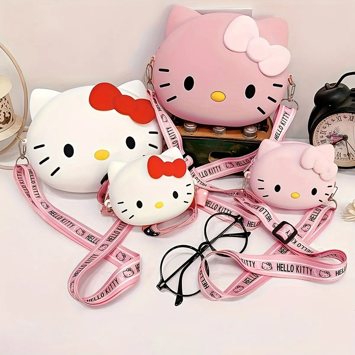 Hello Kitty Crossbody Bag for Girls - Lightweight