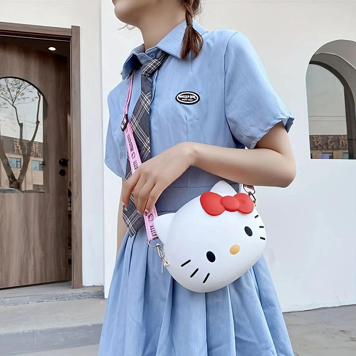 Hello Kitty Crossbody Bag for Girls - Lightweight