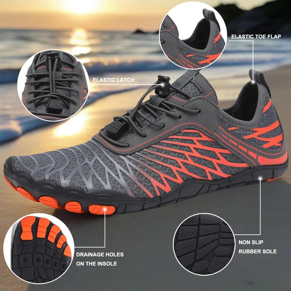 Hike Barefoot Shoes Womens Men,Unisex Barefoot Water Shoes Breathable, Anti-Slip Hiking Footwear for Athletic Wide Toe Shoe Footwear for Hiking, Walking, Running, Yoga, and Water Sports
