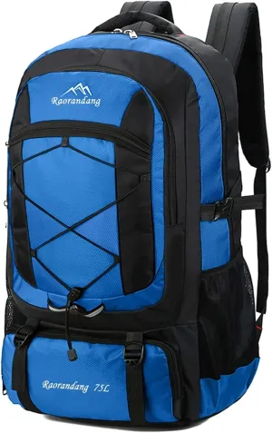 Hiking Backpack Waterproof Lightweight Durable 75L Large Capacity Travel Backpack Great for hiking, camping, trips