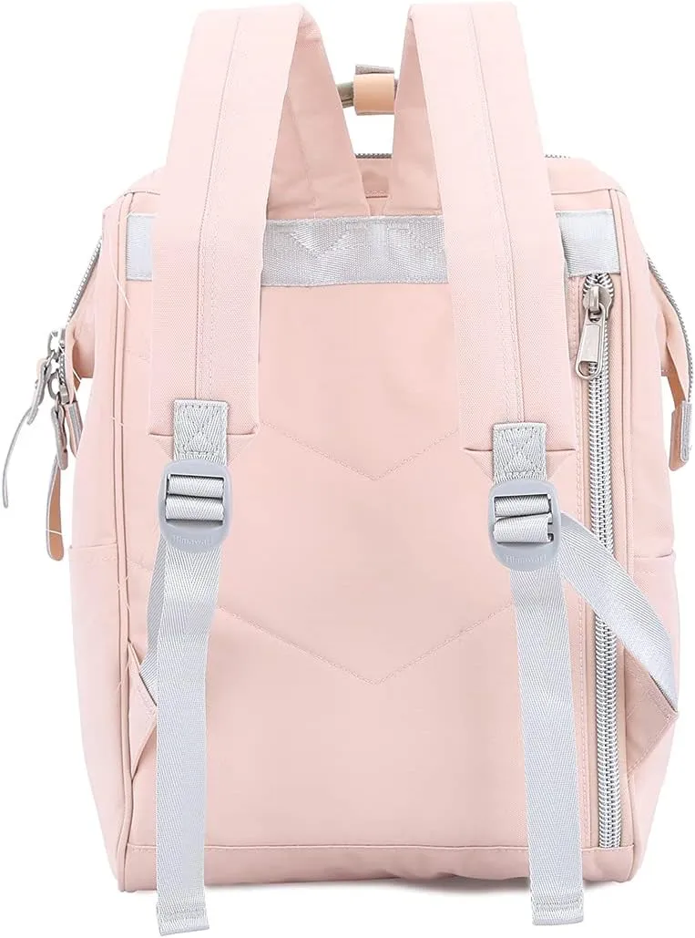 himawari Laptop Backpack for Women&Men Travel Backpack With USB Charging Port Large Business Bag Water Resistant College Bag Computer Bag Doctor Bag (1881-Pink/blue, Regular)