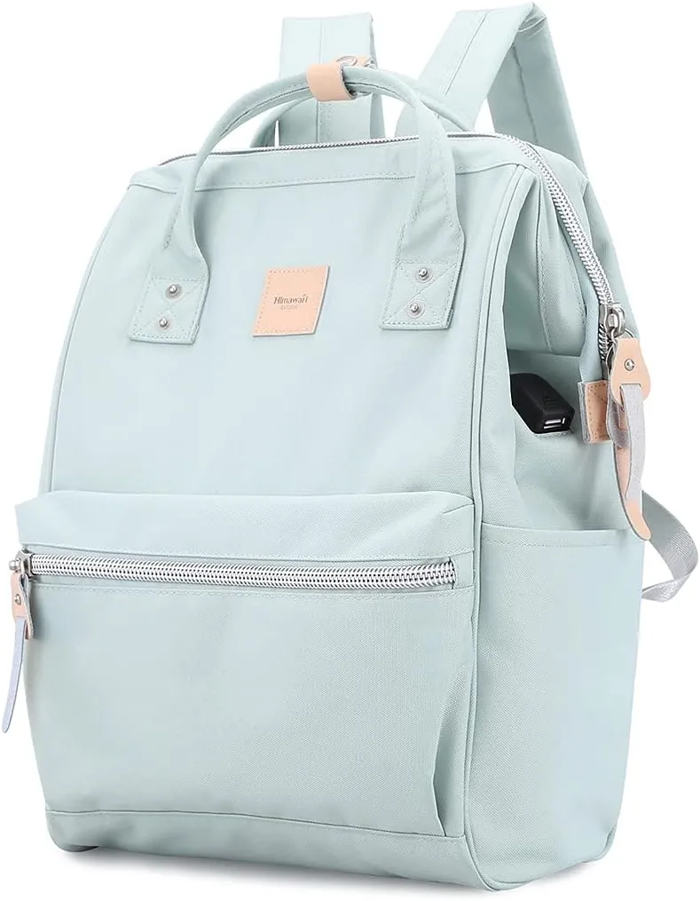 himawari Laptop Backpack for Women&Men Travel Backpack With USB Charging Port Large Business Bag Water Resistant College Computer Bag Doctor Bag (1881-AQ, Regular)