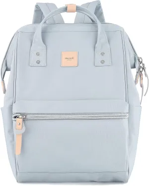 himawari Laptop Backpack for Women&Men Travel Business Backpack With USB Charging Port Large, Water Resistant College Bag Computer Bag Doctor Bag (1881-Light blue, Regular)