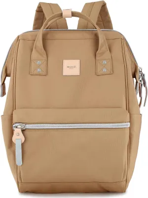 himawari Laptop Backpack for Women&Men Travel With USB Charging Port Large Business Bag Water Resistant College Computer Doctor (1881-Camel, Regular)