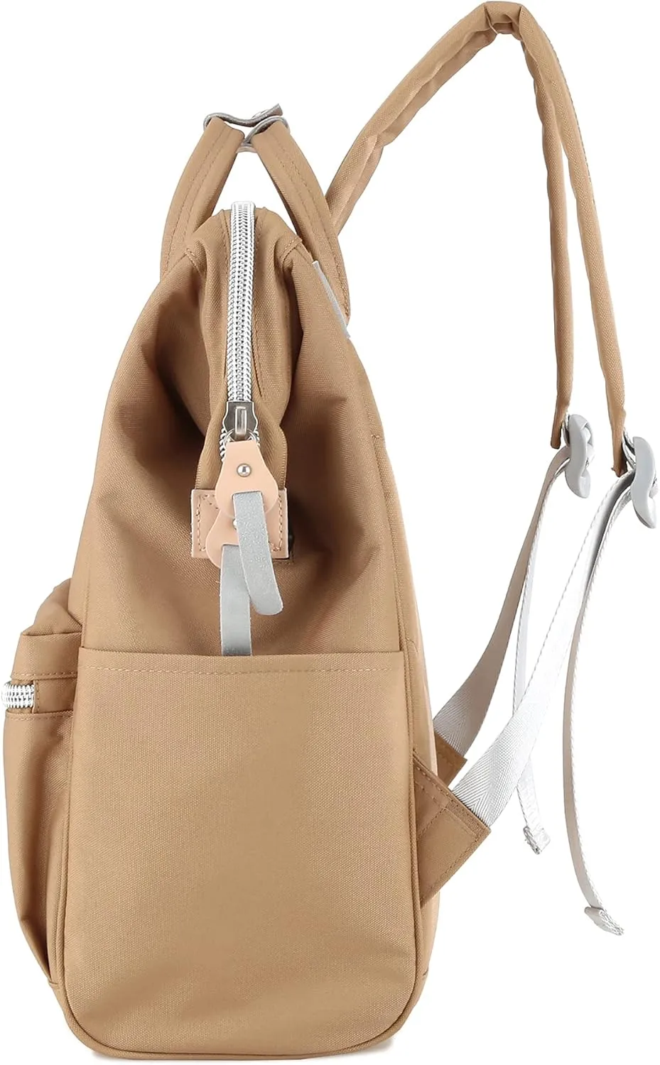 himawari Laptop Backpack for Women&Men Travel With USB Charging Port Large Business Bag Water Resistant College Computer Doctor (1881-Camel, Regular)