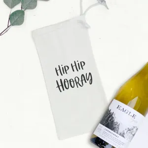 Hip Hip Hooray - Canvas Wine Bag