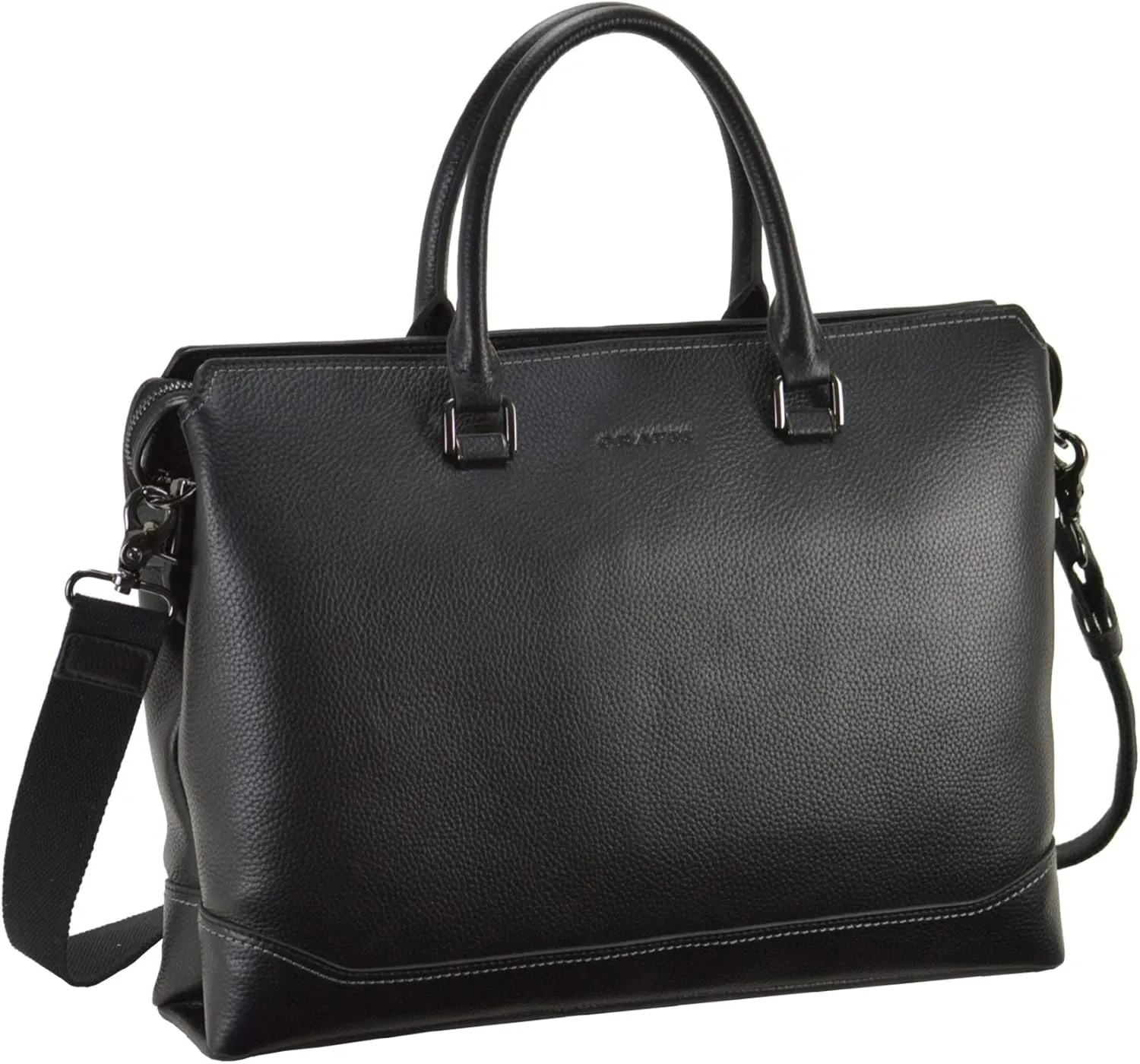 Hirano 26656 2-Hand Tote Business Bag, Black, 38X28X8cm