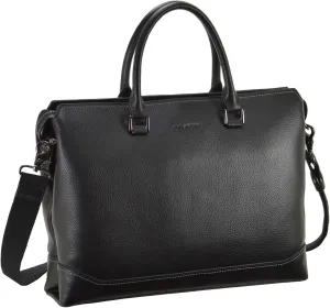 Hirano 26656 2-Hand Tote Business Bag, Black, 38X28X8cm