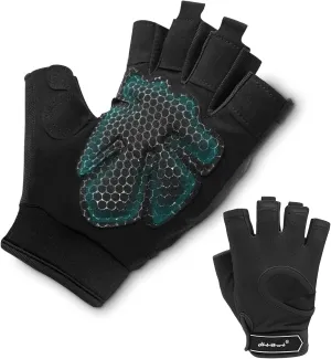 HiRui Workout Gloves for Men Women Kids, Ventilated Exercise Gloves Cycling Gloves with Full Palm Silicone Padding for Fitness Tennis Weightlifting Gym Training